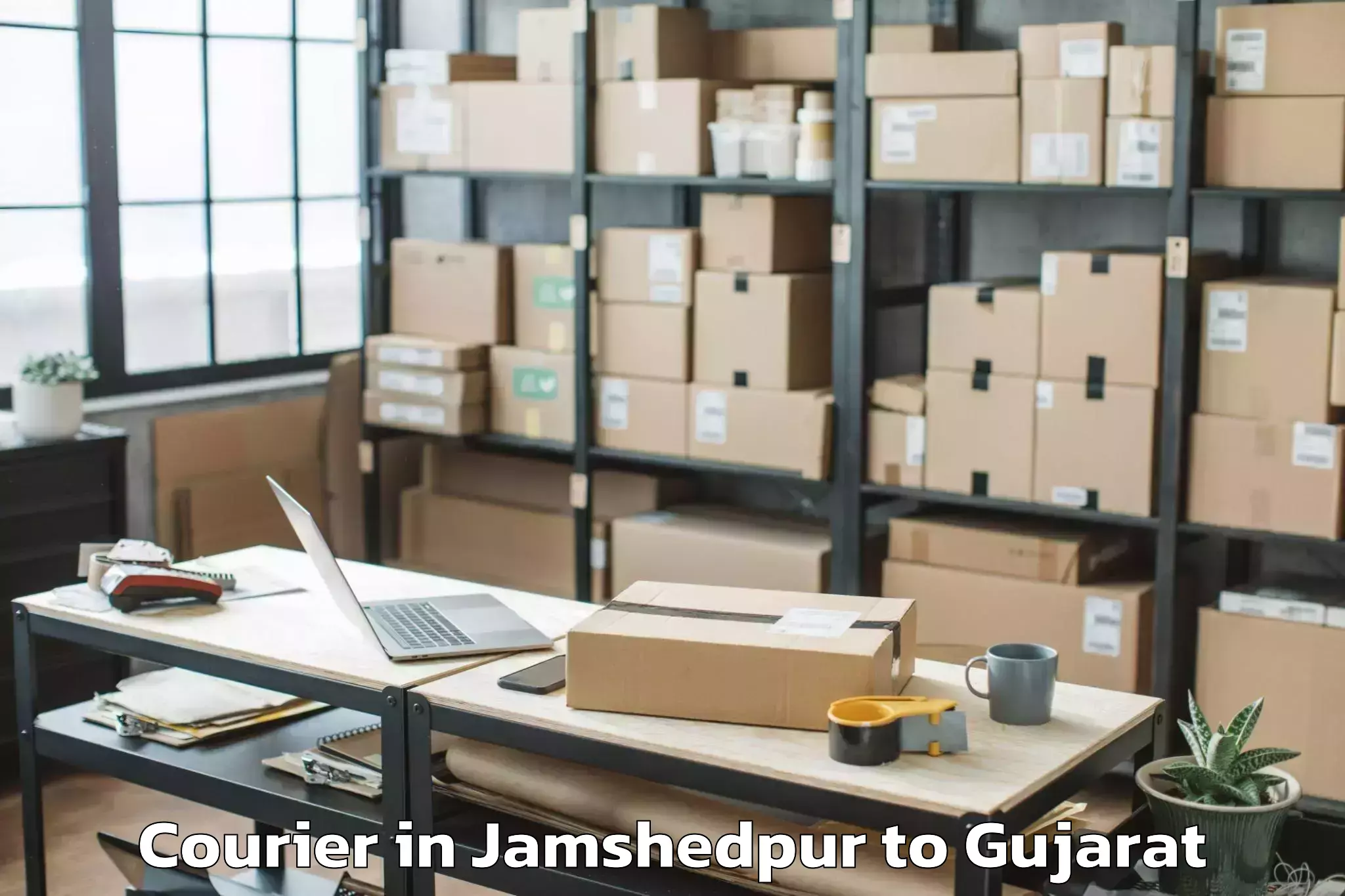 Leading Jamshedpur to Delvada Courier Provider